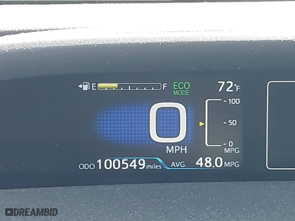 2016 Toyota Prius Two with VIN JTDKBRFU5G3009450, listed as a IAAI auction lot 41945872 with 100,549 mi miles. Bid and sale history available at carsss.com. Image 16.
