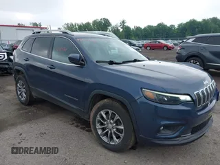 2019 Jeep Cherokee Latitude Plus with VIN 1C4PJMLB1KD465110, listed as a IAAI auction lot 42527260 with 32,579 mi miles and . Bid and sale history available at DreamBid. Image 1.