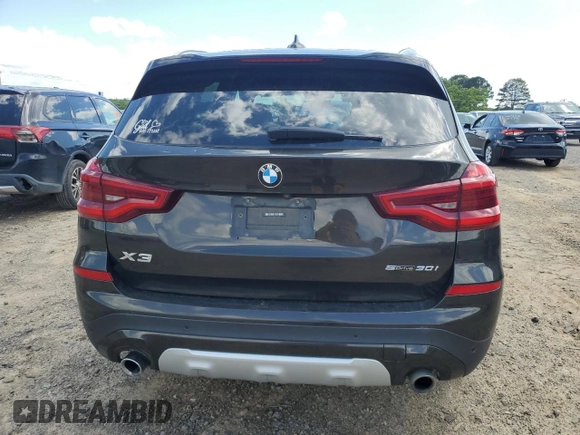 2019 BMW X3 sDrive30i with VIN 5UXTR7C56KLF27949, listed as a Copart auction lot 54762165 with 88,414 mi miles and Salvage Title. Bid and sale history available at DreamBid. Image 6.