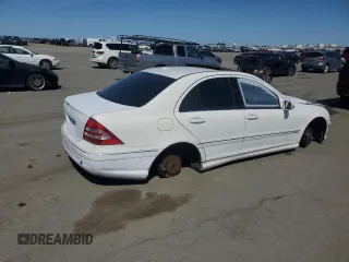 2007 Mercedes-Benz C 230 Sport with VIN WDBRF52H67F889835, listed as a Copart auction lot 51291795 with 150,526 mi miles and Salvage Title. Bid and sale history available at DreamBid. Image 3.