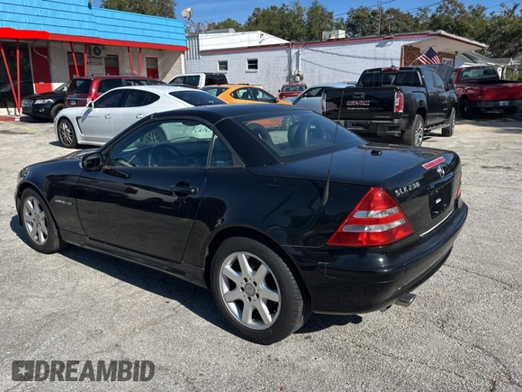 2002 Mercedes-Benz SLK-Class 2.3L Kompressor with VIN WDBKK49FX2F265220, listed as a Copart auction lot 84038354 with 90,860 mi miles and Clean Title. Bid and sale history available at carsss.com. Image 3.