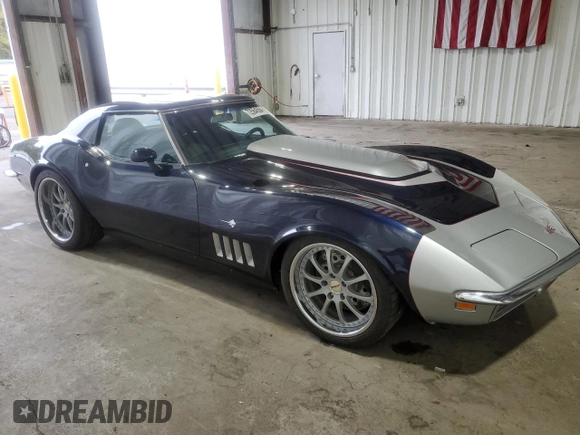 1969 Chevrolet Corvette z VIN 194379S737278, wystawiony jako Copart lot #72564564 z przebiegiem 6 063 mil mil oraz Czysty tytuł • Clean title. Historia ofert i sprzedaży dostępna na DreamBid. Obrazek 4.