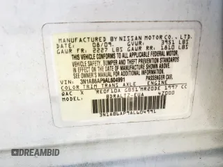 2010 Nissan Sentra S with VIN 3N1AB6AP9AL604991, listed as a Copart auction lot 61776255 with 96,870 mi miles and Salvage title. Bid and sale history available at DreamBid. Image 13.
