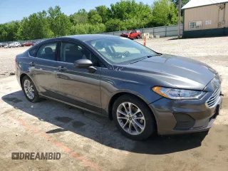 2020 Ford Fusion SE with VIN 3FA6P0HD6LR235283, listed as a Copart auction lot 57141545 with Not provided miles and Salvage title. Bid and sale history available at DreamBid. Image 4.