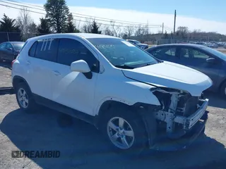 2016 Chevrolet Trax LS with VIN KL7CJNSB9GB759778, listed as a IAAI auction lot 41751029 with 81,638 mi miles. Bid and sale history available at carsss.com. Image 1.