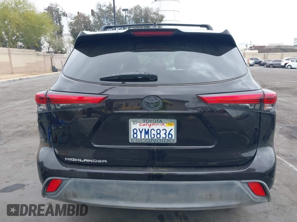 2021 Toyota Highlander L with VIN 5TDCZRAH1MS085834, listed as a IAAI auction lot 42104266 with 48,133 mi miles and . Bid and sale history available at DreamBid. Image 17.