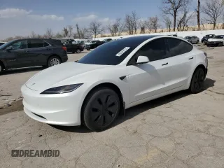 2025 Tesla Model 3 Long Range with VIN 5YJ3E1EB9SF902505, listed as a Copart auction lot 49849535 with 1,977 mi miles and Salvage Title. Bid and sale history available at DreamBid. Image 1.