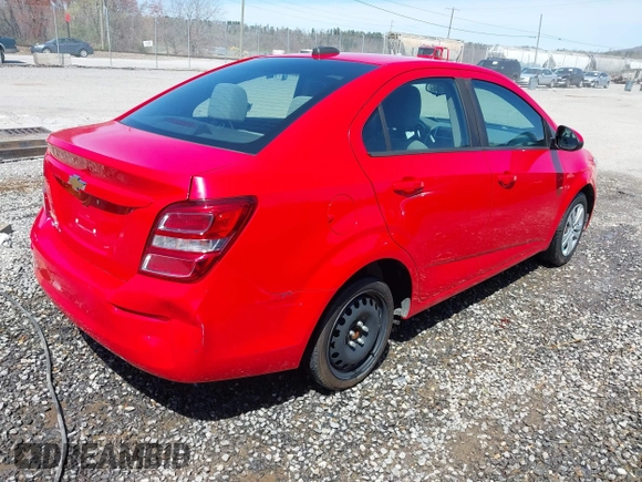 2017 Chevrolet Sonic LS with VIN 1G1JB5SH3H4163902, listed as a IAAI auction lot 41931795 with 96,366 mi miles and . Bid and sale history available at DreamBid. Image 4.