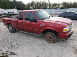 2006 Ford Ranger STX with VIN 1FTYR44U76PA11848, listed as a Copart auction lot 42870565 with 144,616 mi miles and Salvage Title. Bid and sale history available at carsss.com. Image 4.