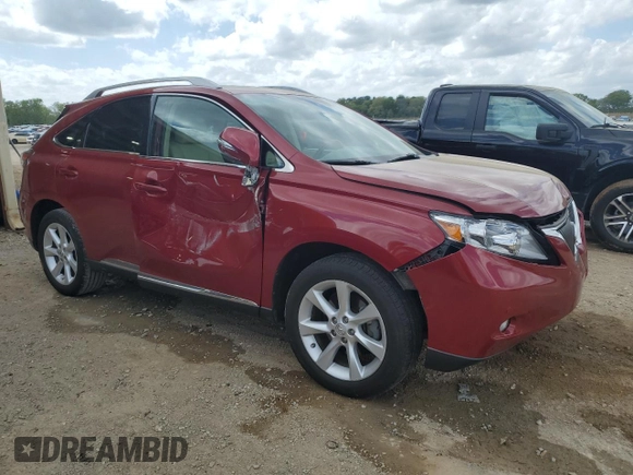 2010 Lexus RX 350 with VIN 2T2ZK1BA9AC012910, listed as a Copart auction lot 51829595 with 138,880 mi miles and Salvage Title. Bid and sale history available at carsss.com. Image 4.