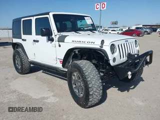 2014 Jeep Wrangler Unlimited Rubicon with VIN 1C4BJWFG1EL167423, listed as a IAAI auction lot 41861109 with 104,669 mi miles. Bid and sale history available at carsss.com. Image 1.