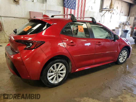 2023 Toyota Corolla Hatchback SE with VIN JTND4MBE8P3192892, listed as a Copart auction lot 59596434 with Not Provided miles and Salvage Title. Bid and sale history available at carsss.com. Image 3.