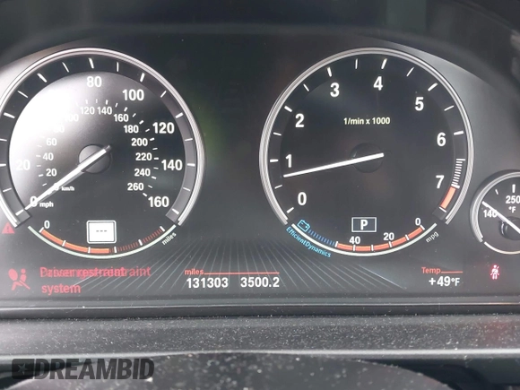 2014 BMW 5 Series 535i xDrive with VIN WBA5B3C57ED539169, listed as a IAAI auction lot 41892006 with 131,303 mi miles and . Bid and sale history available at carsss.com. Image 15.