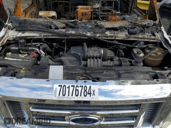 2011 Ford Econoline Passenger XL with VIN 1FBNE3BL5BDA78418, listed as a Copart auction lot 70176784 with Not Provided miles and Salvage Title. Bid and sale history available at DreamBid. Image 12.