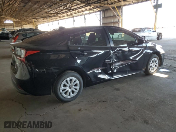 2020 Toyota Prius L Eco with VIN JTDKARFUXL3118256, listed as a Copart auction lot 50433035 with 69,431 mi miles and Salvage Title. Bid and sale history available at DreamBid. Image 3.
