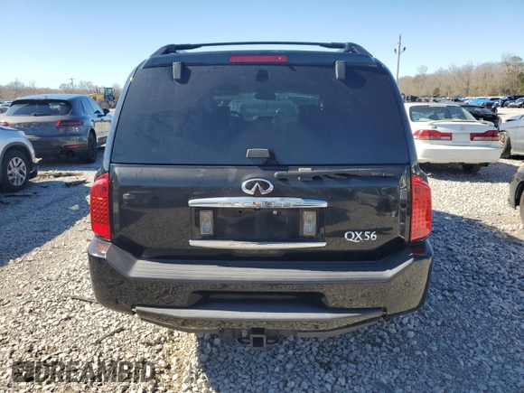 2007 Infiniti QX56 with VIN 5N3AA08A17N802796, listed as a Copart auction lot 40329674 with 27,793 mi miles and Salvage Title. Bid and sale history available at carsss.com. Image 6.