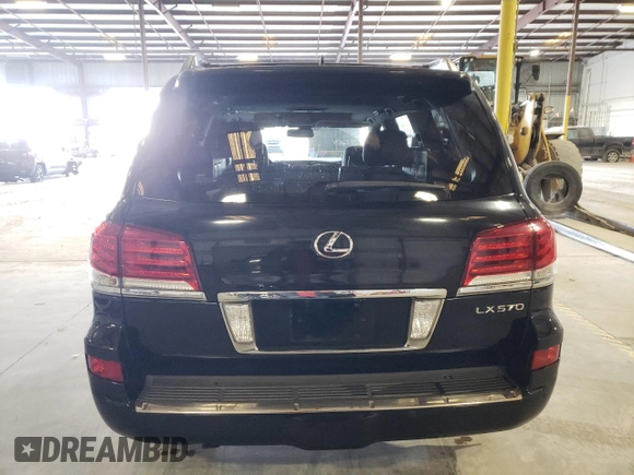2015 Lexus LX 570 with VIN JTJHY7AX5F4173513, listed as a Copart auction lot 87815355 with 141,915 mi miles and Salvage Title. Bid and sale history available at DreamBid. Image 6.