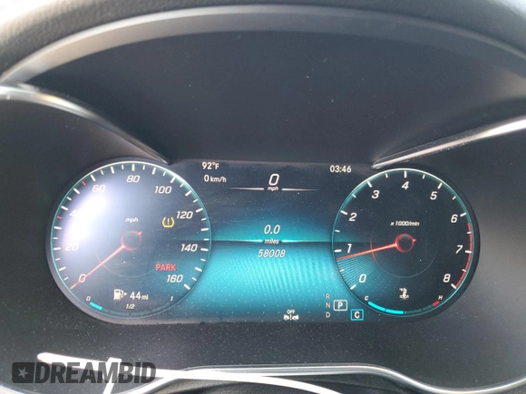 2021 Mercedes-Benz C 300 z VIN W1KWJ8DB3MG093522, wystawiony jako Copart lot #72773834 z przebiegiem 58 008 mil mil oraz Szkoda całkowita • Salvage title. Historia ofert i sprzedaży dostępna na DreamBid. Obrazek 9.
