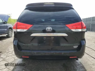2013 Toyota Sienna XLE with VIN 5TDDK3DCXDS070416, listed as a Copart auction lot 56399655 with 185,597 mi miles and Clean Title. Bid and sale history available at DreamBid. Image 6.