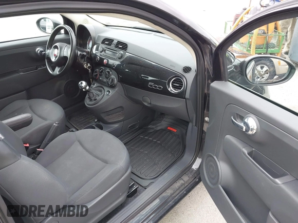 2012 FIAT 500 Pop with VIN 3C3CFFAR9CT363811, listed as a IAAI auction lot 41928185 with 85,798 mi miles. Bid and sale history available at carsss.com. Image 5.