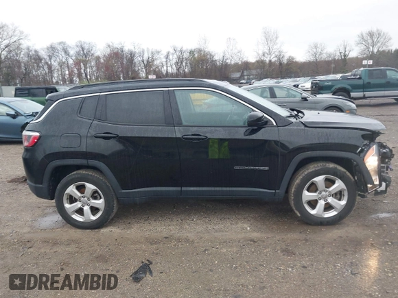 2018 Jeep Compass Latitude z VIN 3C4NJDBB8JT169275, wystawiony jako IAAI lot #41949613 z przebiegiem 56 403 mil mil oraz . Historia ofert i sprzedaży dostępna na DreamBid. Obrazek 14.