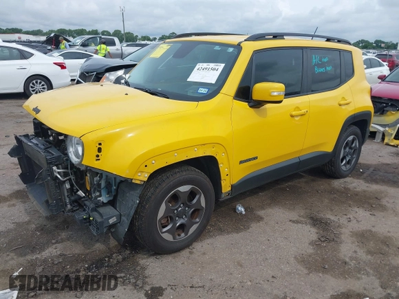 2017 Jeep Renegade Latitude with VIN ZACCJABB9HPF07564, listed as a IAAI auction lot 42491504 with 79,597 mi miles and . Bid and sale history available at DreamBid. Image 2.