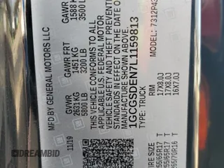 2020 Chevrolet Colorado 2WD Z71 z VIN 1GCGSDEN7L1159813, wystawiony jako Copart lot #58578095 z przebiegiem 50 076 mil mil oraz Szkoda całkowita • Salvage title. Historia ofert i sprzedaży dostępna na DreamBid. Obrazek 12.