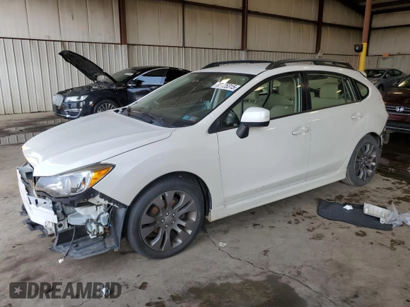 2013 Subaru Impreza Special Sports Premium with VIN JF1GPAL65DH200921, listed as a Copart auction lot 60125315 with 104,856 mi miles and Salvage title. Bid and sale history available at DreamBid. Image 1.