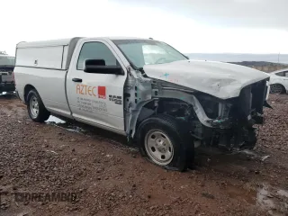 2021 Ram 1500 Tradesman with VIN 3C6JR6DG0MG535990, listed as a Copart auction lot 58473625 with 39,260 mi miles and Salvage title. Bid and sale history available at DreamBid. Image 4.