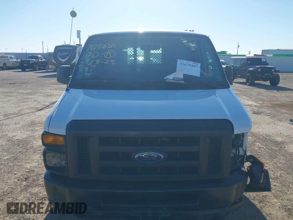 2011 Ford Econoline Cargo Commercial with VIN 1FTNE1EW1BDB11551, listed as a IAAI auction lot 41670487 with 94,806 mi miles and . Bid and sale history available at DreamBid. Image 12.