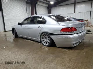 2006 BMW 7 Series 750i with VIN WBAHL83526DT07183, listed as a Copart auction lot 53257635 with 78,997 mi miles and Salvage title. Bid and sale history available at DreamBid. Image 2.