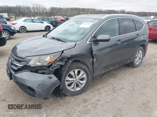2013 Honda CR-V EX-L with VIN 2HKRM4H79DH664018, listed as a IAAI auction lot 41907086 with 196,150 mi miles. Bid and sale history available at carsss.com. Image 2.