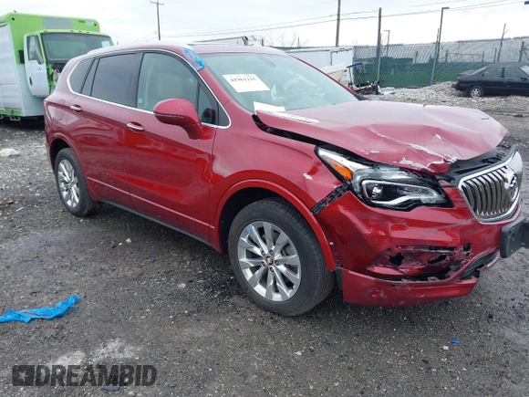 2017 Buick Envision Essence with VIN LRBFXDSA1HD092273, listed as a IAAI auction lot 41961115 with 61,036 mi miles and . Bid and sale history available at carsss.com. Image 1.