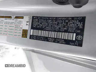 2007 Toyota Prius with VIN JTDKB20U277611909, listed as a IAAI auction lot 41589724 with 116,297 mi miles and . Bid and sale history available at DreamBid. Image 9.