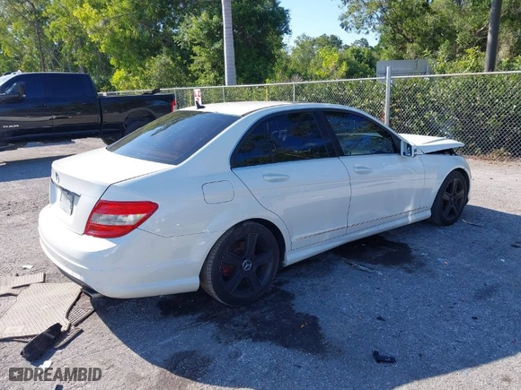 2011 Mercedes-Benz C-Class C 300 Sport with VIN WDDGF5EB1BR135724, listed as a IAAI auction lot 41905118 with 167,112 mi miles. Bid and sale history available at carsss.com. Image 4.