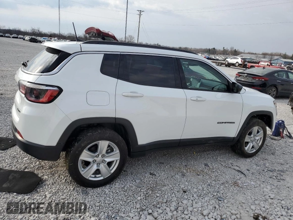 2022 Jeep Compass Latitude с VIN 3C4NJDBB4NT121925, выставлен на аукционе Copart как лот 48743545 с пробегом 46 995 миль миль и Списание • Salvage title. История ставок и продаж доступна на DreamBid. Изображение 3.