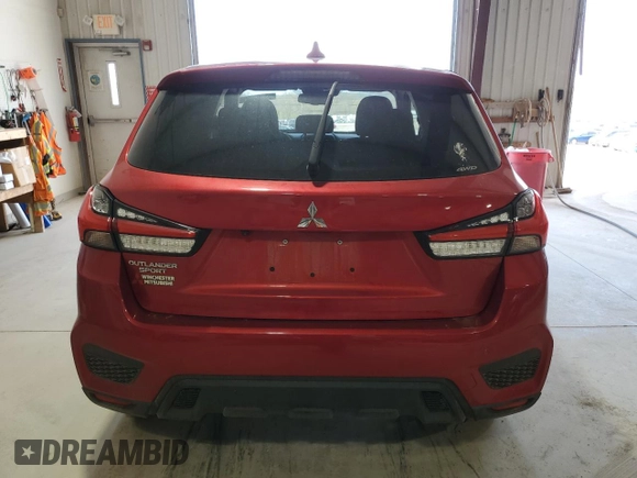 2023 Mitsubishi Outlander ES z VIN JA4ARUAU4PU000597, wystawiony jako Copart lot #53704445 z przebiegiem 27 206 mil mil oraz Szkoda całkowita • Salvage title. Historia ofert i sprzedaży dostępna na DreamBid. Obrazek 6.