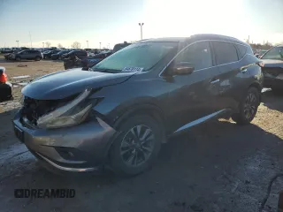 2015 Nissan Murano SL z VIN 5N1AZ2MH0FN202320, wystawiony jako Copart lot #84670114 z przebiegiem 208 166 mil mil oraz Nie do naprawy • Non repairable. Historia ofert i sprzedaży dostępna na DreamBid. Obrazek 1.