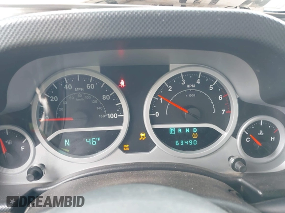 2010 Jeep Wrangler Mountain with VIN 1J4AA2D19AL193503, listed as a IAAI auction lot 41543387 with 63,490 mi miles and . Bid and sale history available at DreamBid. Image 7.