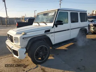 2016 Mercedes-Benz G-Class G 63 AMG with VIN WDCYC7DF3GX254962, listed as a Copart auction lot 84110874 with 63,556 mi miles and Salvage Title. Bid and sale history available at carsss.com. Image 1.