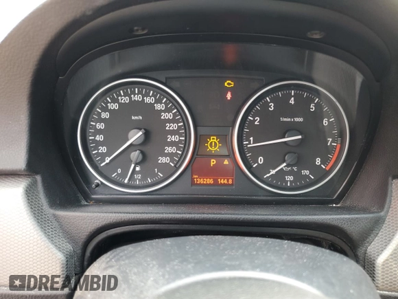 2011 BMW 3 Series 335i xDrive with VIN WBAKF9C5XBE620392, listed as a Copart auction lot 64293505 with 136,286 mi miles and Clean title. Bid and sale history available at DreamBid. Image 9.