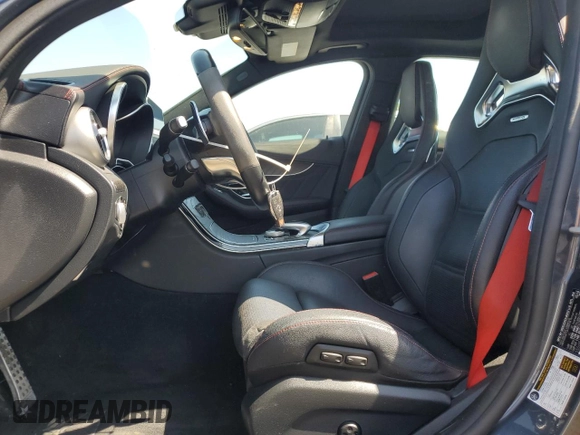 2016 Mercedes-Benz C 450 AMG with VIN 55SWF6EB5GU130534, listed as a Copart auction lot 62310095 with 58,797 mi miles and Salvage title. Bid and sale history available at DreamBid. Image 7.