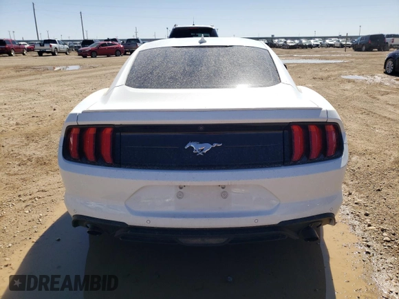 2021 Ford Mustang EcoBoost with VIN 1FA6P8TH0M5140666, listed as a Copart auction lot 48544055 with 30,823 mi miles and Salvage Title. Bid and sale history available at carsss.com. Image 6.