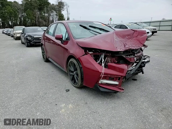 2023 Toyota Corolla SE with VIN 5YFP4MCEXPP168231, listed as a Copart auction lot 48005165 with 35,583 mi miles and Salvage Title. Bid and sale history available at DreamBid. Image 11.