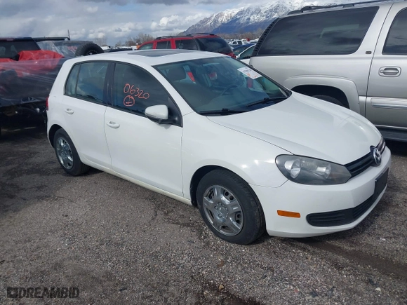 2010 Volkswagen Golf with VIN WVWDB7AJ6AW406990, listed as a IAAI auction lot 41811499 with 152,692 mi miles. Bid and sale history available at carsss.com. Image 1.