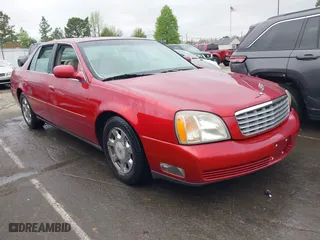2002 Cadillac DeVille with VIN 1G6KD57YX2U257123, listed as a IAAI auction lot 41952025 with 180,278 mi miles. Bid and sale history available at carsss.com. Image 1.