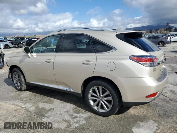 2013 Lexus RX 450h with VIN JTJBC1BA2D2062597, listed as a Copart auction lot 45168905 with 181,243 mi miles and Salvage title. Bid and sale history available at DreamBid. Image 2.