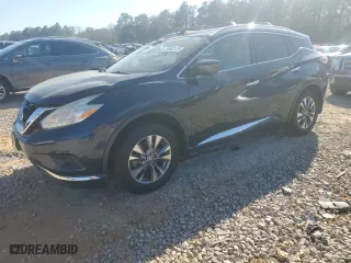 2017 Nissan Murano SL with VIN 5N1AZ2MG5HN132906, listed as a Copart auction lot 50062125 with 102,078 mi miles and Salvage Title. Bid and sale history available at carsss.com. Image 1.