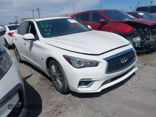 2020 Infiniti Q50 EDITION 30 with VIN JN1EV7APXLM202808, listed as a IAAI auction lot 41988781 with 85,233 mi miles and . Bid and sale history available at carsss.com. Image 1.
