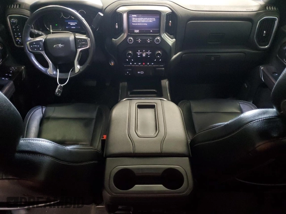 2021 Chevrolet Silverado 1500 LT Trail Boss with VIN 1GCPYFED9MZ349276, listed as a Copart auction lot 55455165 with 69,103 mi miles and Salvage Title. Bid and sale history available at DreamBid. Image 8.